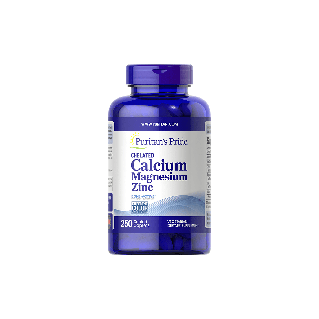 Chelated Calcium Magnesium Zinc 250 Coated Caplets
