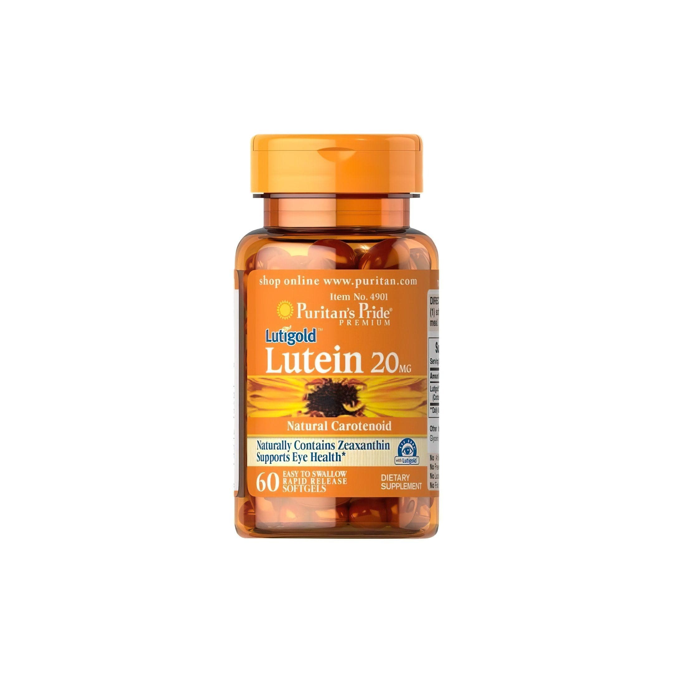 Lutein 20 mg with Zeaxanthin 60 Softgel