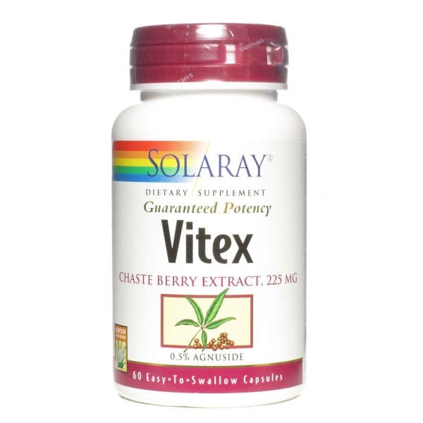 Solaray Vitex 225mg 60 Cápsulas