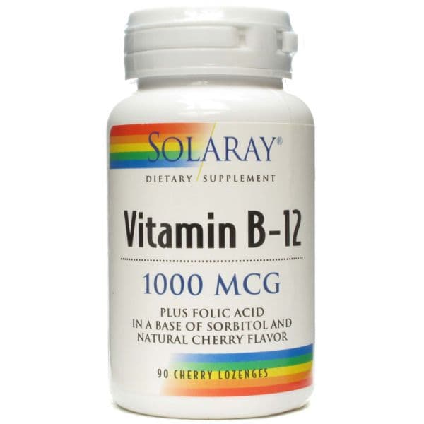 Solaray Vitamin B-12 1000mcg 90 Comprimidos