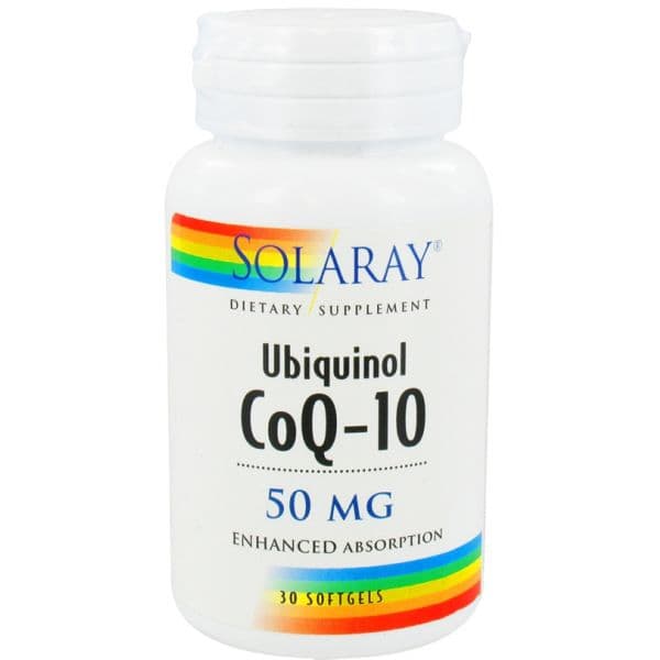 Solaray Ubiquinol CoQ-10 50mg 30 Cápsulas