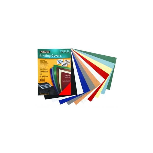 Fellowes Capas p/ Encadernar A4 Delta Couro 100 Fls 250g Branco