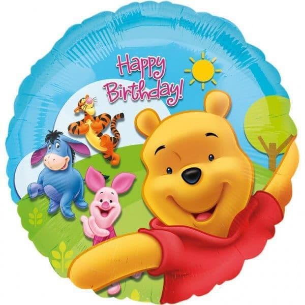 Amscan Balão Foil 18" Happy Birthday Winnie the Pooh & Friends - 041574901