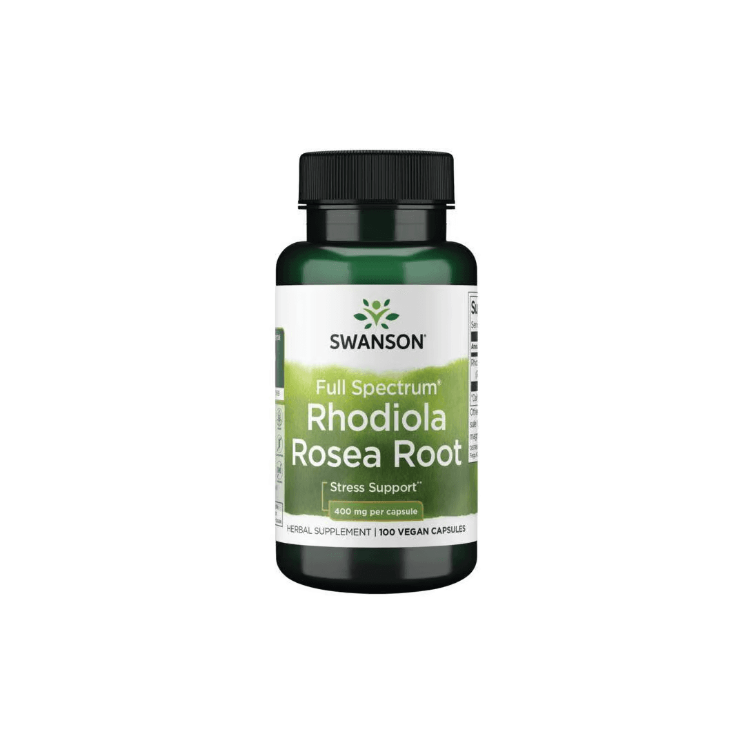 Swanson Raiz de Rhodiola Rosea, 400mg 100 Cápsulas