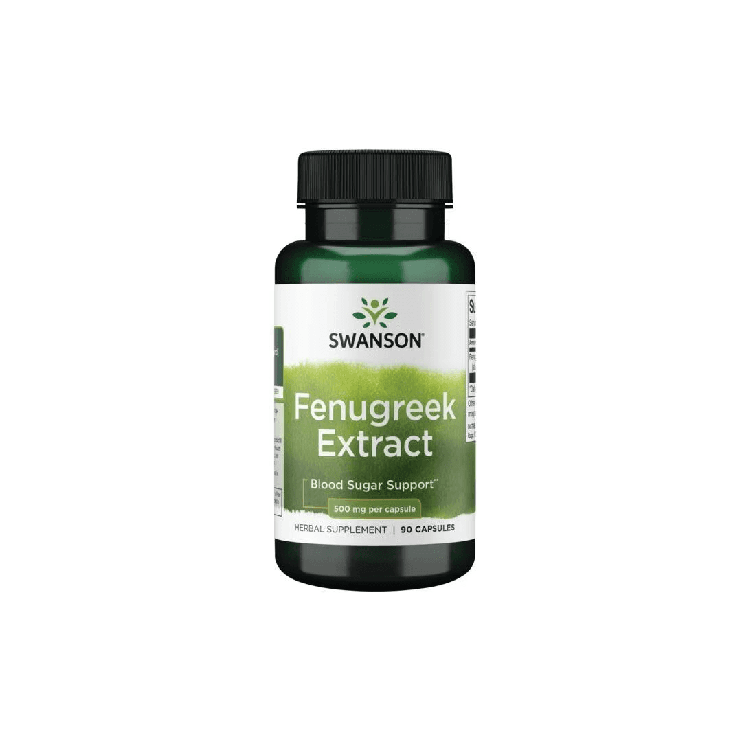 Swanson Extrato de Ervas Superiores de Feno-grego 500 Mg 90 Cápsulas de 500mg