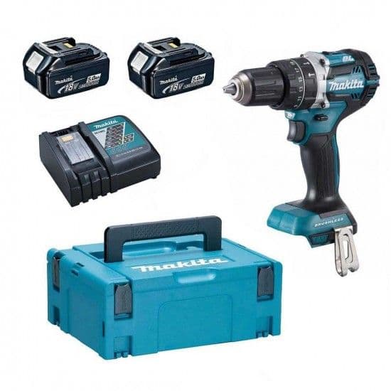 Makita Berbequim com Percussão 18V 5,0Ah DHP484RTJ