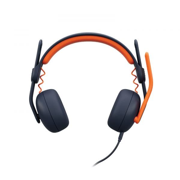 Logitech Zone Learn Wired On-Ear Headset 981-001372 3.5mm AUX Azul Laranja