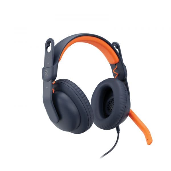 Logitech Zone Learn Over-Ear Wired Headset 3.5mm Jack Binaural Blue/Orange