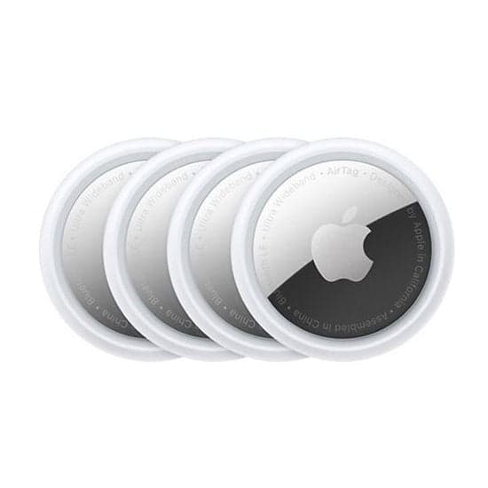 Apple AirTag Pack 4 — Localizadores Inteligentes Bluetooth e UWB Branco