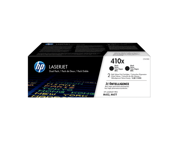 HP 410X Black CF410XD - Pack 2