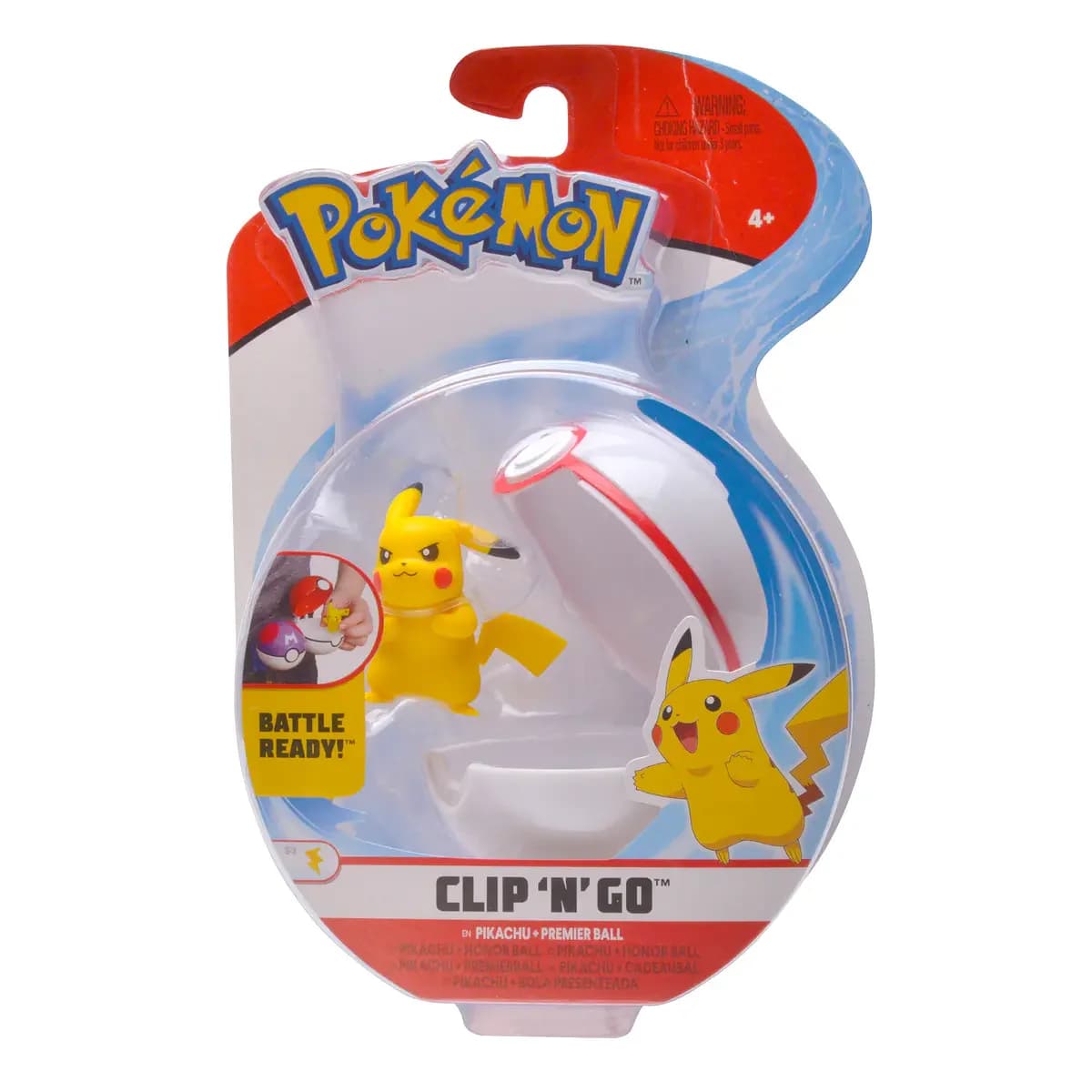Clip N Go - Pikachu + Bola Premier