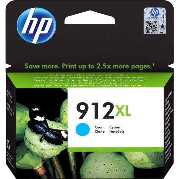 Tinteiro HP 912XL High Yield Cyan - 3YL81AE