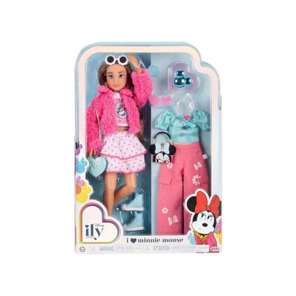 Jakks Pacific Boneca Fashion Doll Minnie Disney ily 4Ever 28cm