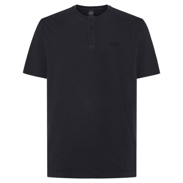 Oakley Apparel Relax Henley 2.0 Short Sleeve T-shirt Preto S Homem