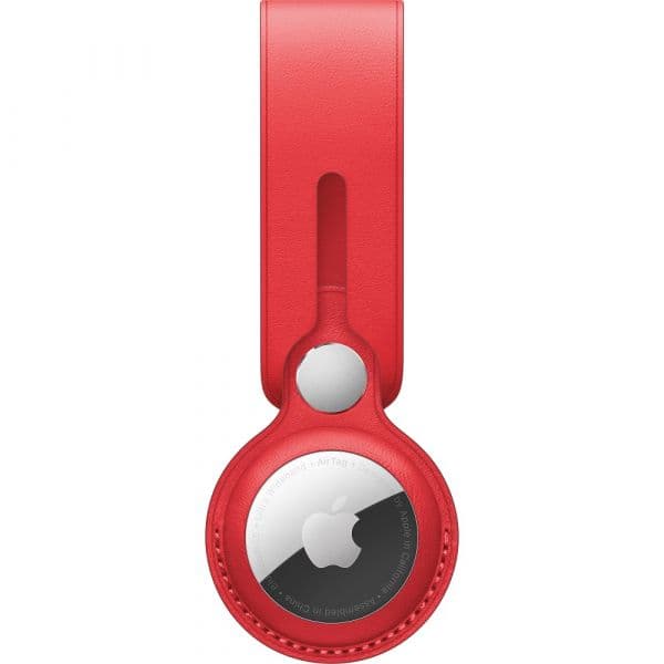 Apple Porta-chaves Leather Loop Red para AirTag - MK0V3ZM/A