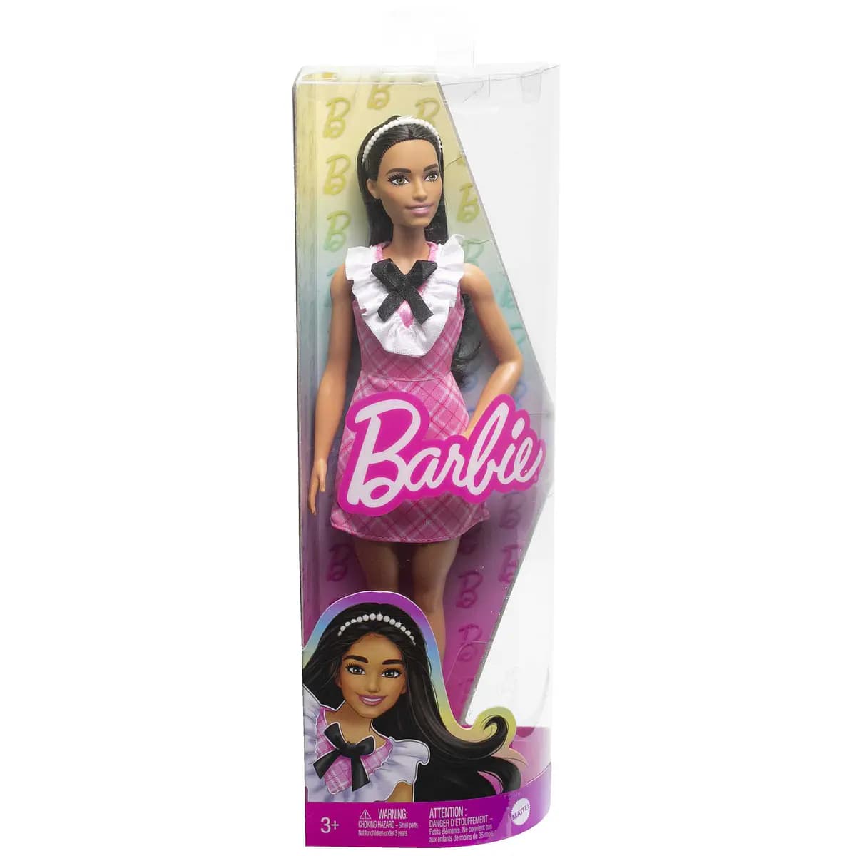 BARBIE DOLL FASHIONISTA VESTIDO ROSA