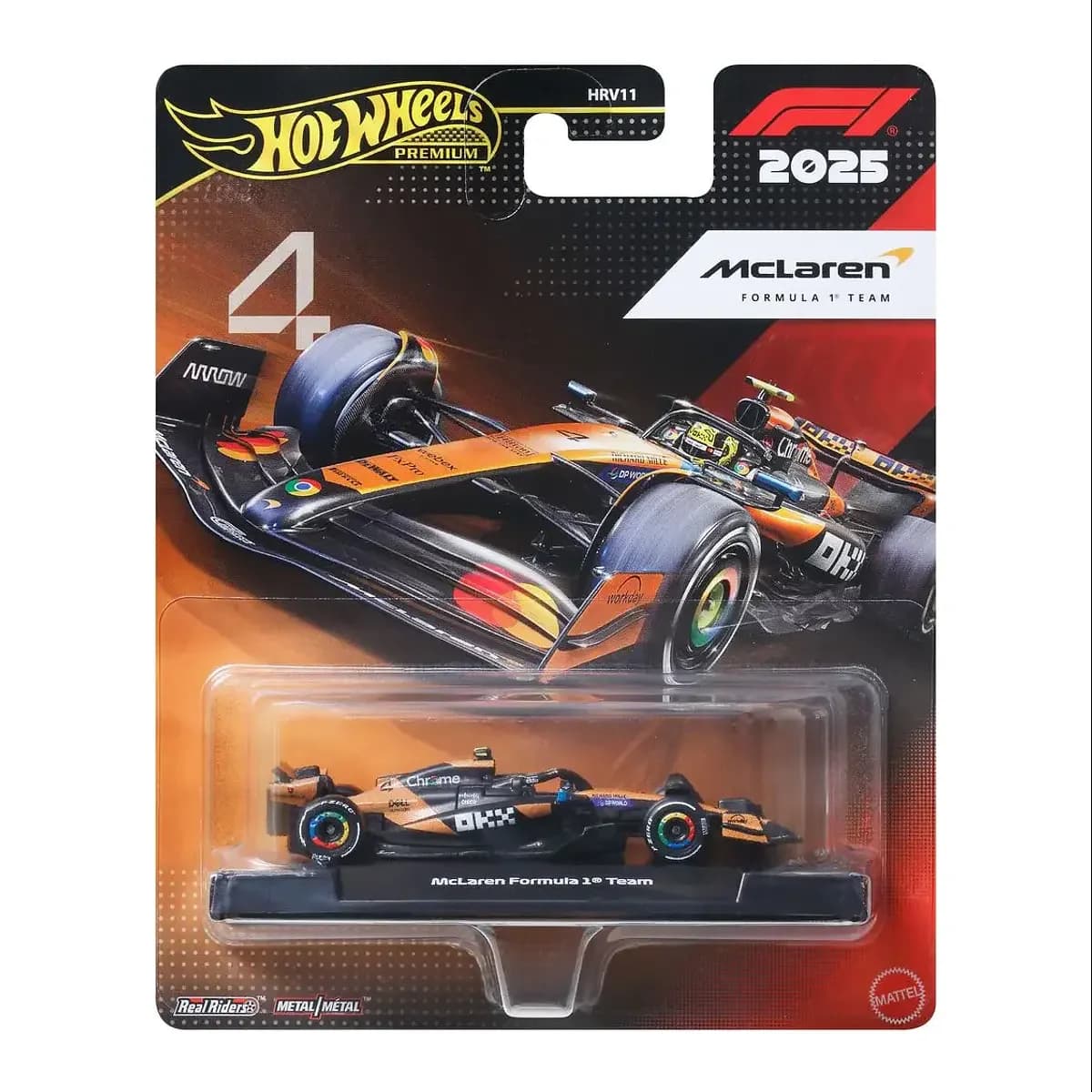 Hot Wheels Formula 1 2025 - McLaren Formula 1 Team #4 Lando Norris