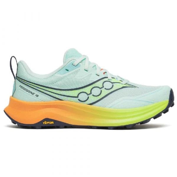Saucony Sapatilhas de Trail Running Peregrine 16 Aqua / Citron 35 1/2