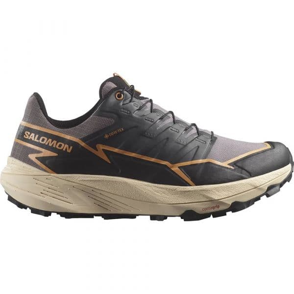 Salomon Sapatilhas de Trail Running Thundercross Goretex Shark / Black / Papaya 36