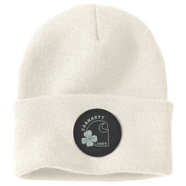 Carhartt Knit Shamrock Beanie Branco