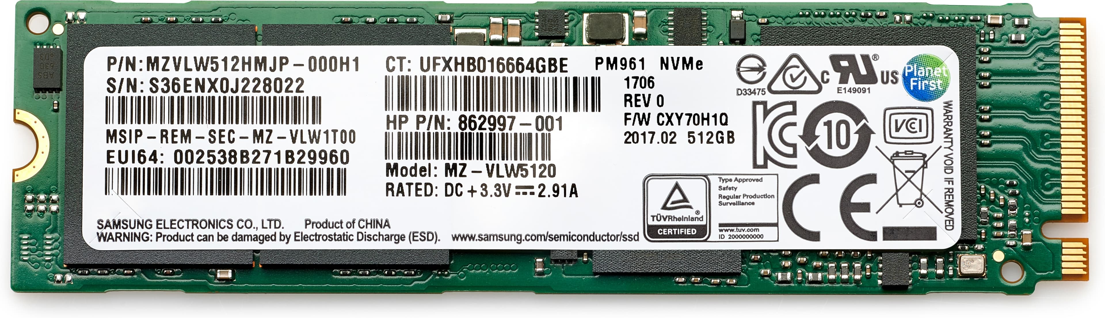 SSD HP 1TB NVMe TLC M.2 PCIe 4.0 x4