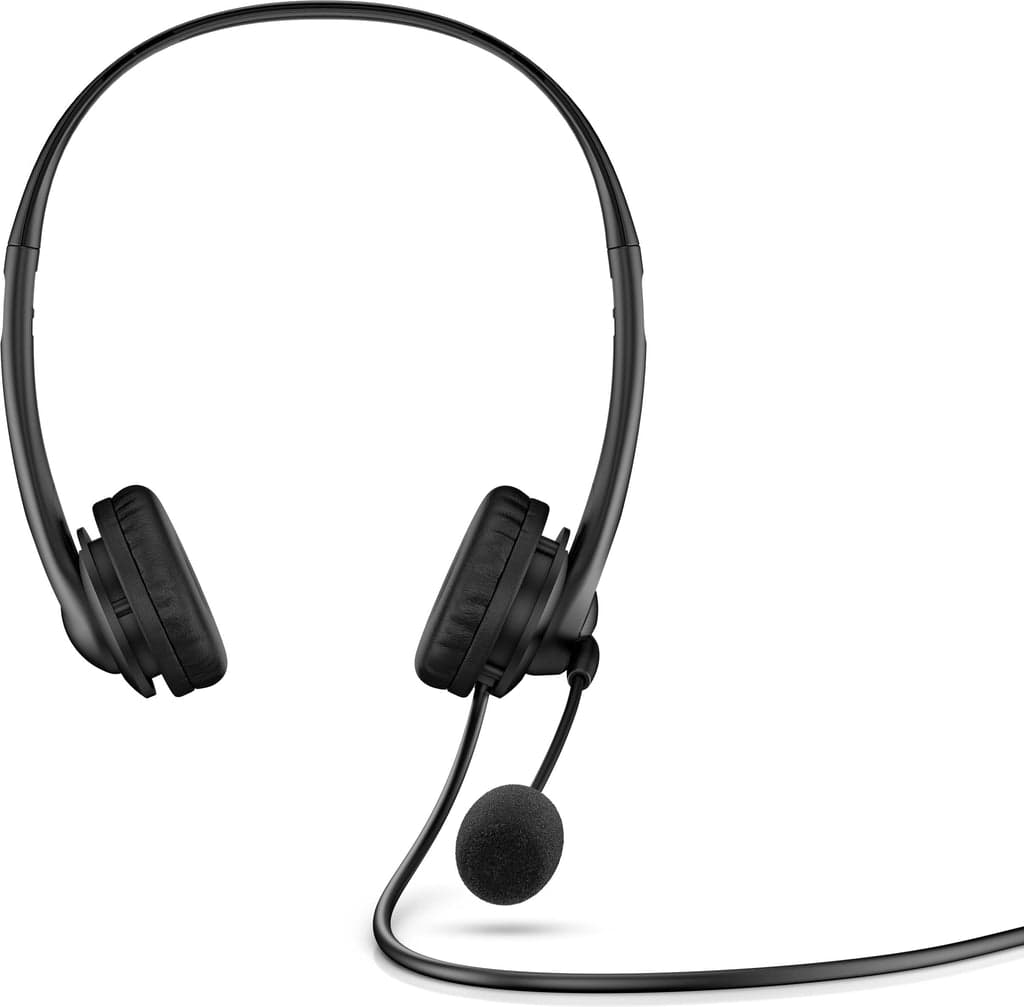 Auriculares HP G2 Stereo / Microfone / USB / Preto