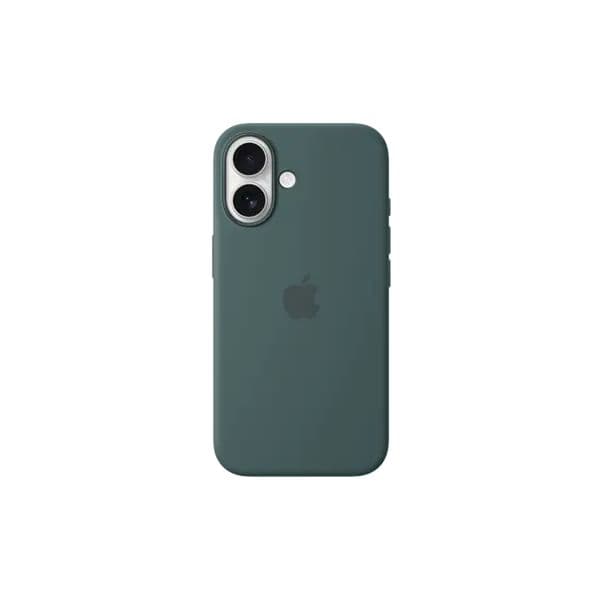 Apple Capa em Silicone com Magsafe para iPhone 16 Green Lago