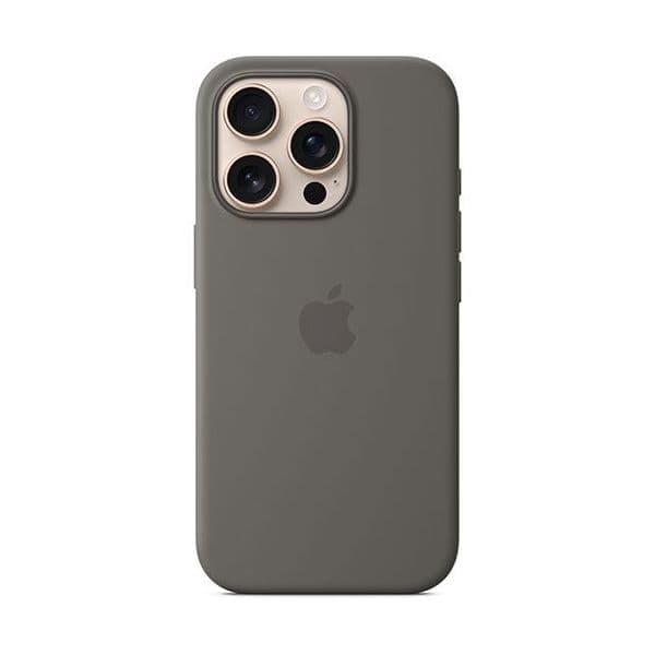 Apple Capa Silicone com MagSafe para iPhone 16 Pro Stone Grey