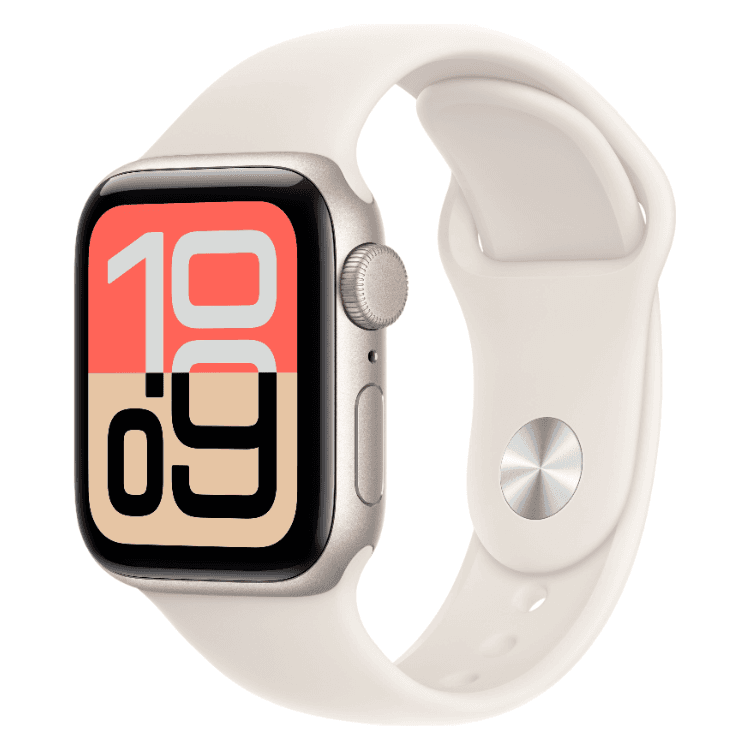 Apple Watch SE 3 GPS + Cellular 40mm Alumínio Luz das Estrelas c/ Bracelete Desportiva Luz das Estrelas M/L