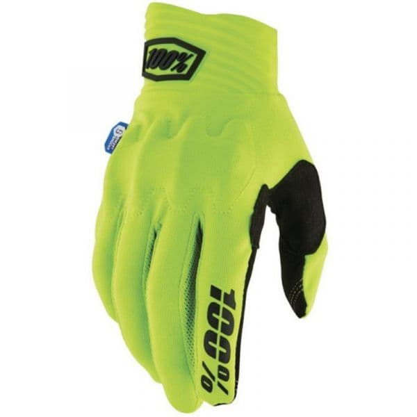100% Luvas Cognito Smart Shock Fluo Yellow S