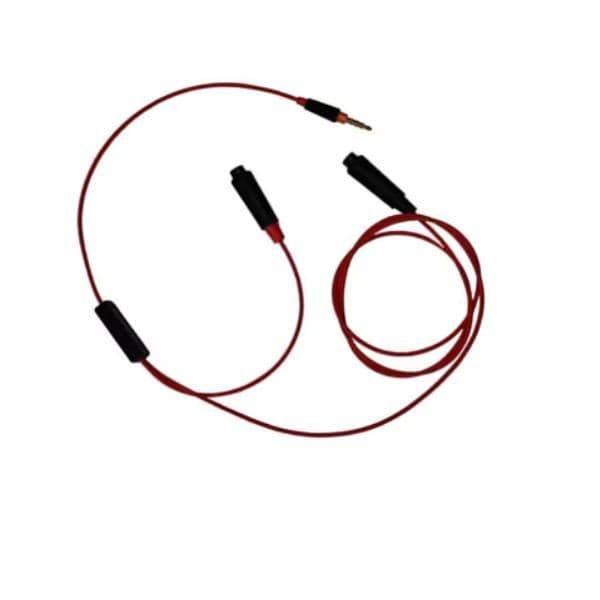 HP POLY 85S08AA Cabo de Áudio Y-Training/Separador de Auscultadores para Blackwire 5200 3.5mm