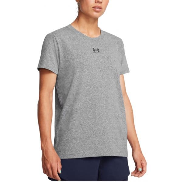 Under Armour T-shirt Rival Core Ss 1383648-025 Xs Cinzento