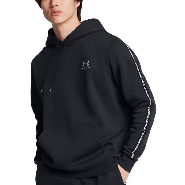 Under Armour Sweatshirt com Capuz Icon Fleece hd Taping-blk 1389356-001 XL Preto