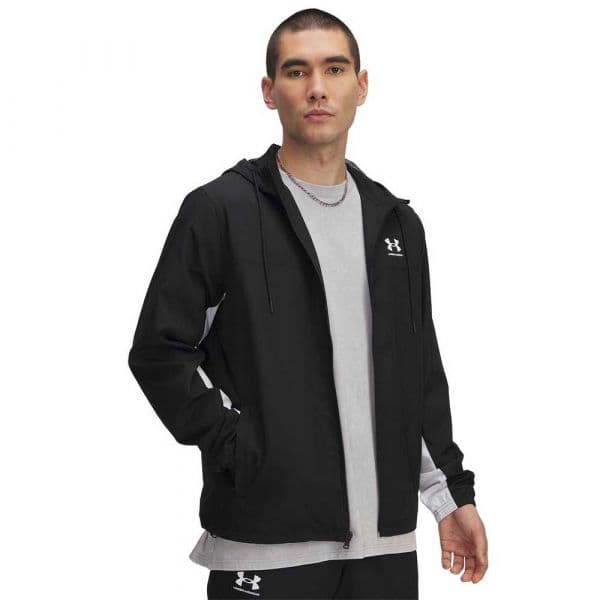 Under Armour Casaco com Capuz Ua Rival Wvn Windbreaker 1390149-001 XXL Preto