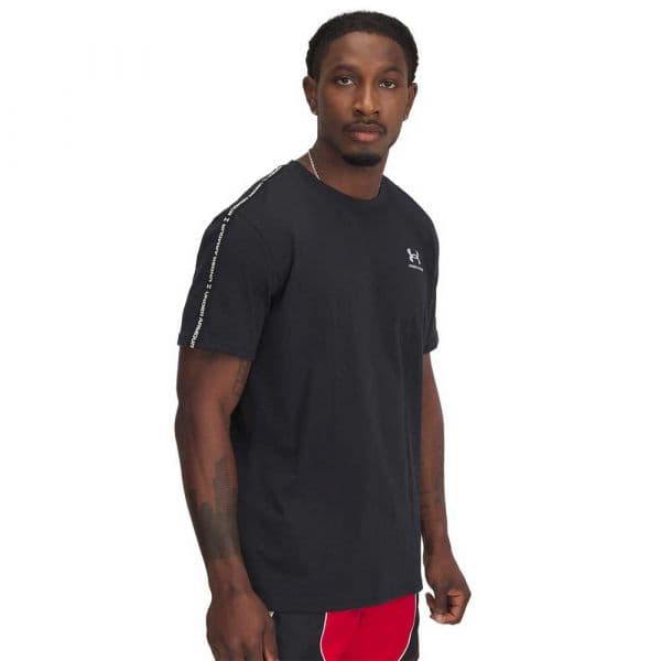Under Armour T-shirt Icon Hwt Tee Taping 1390300-001 M Preto