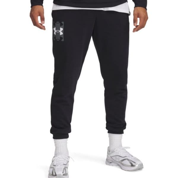 Under Armour Calças Rival Terry Logo JoggerQ2 1390144-001 M Preto