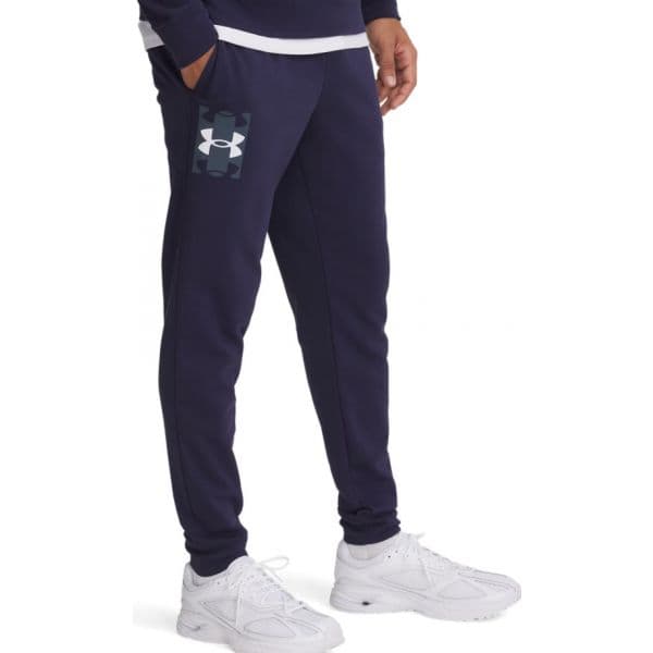 Under Armour Calças Rival Terry Logo JoggerQ2 1390144-410 M Azul