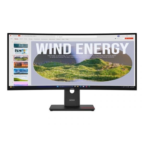 Monitor Lenovo 34" ThinkVision T34WD-40 WQHD 120Hz Curvo VA Docking USB-C HDR10