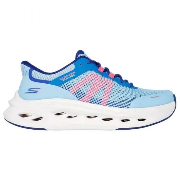Skechers Sapatilhas de Running Max Cushioning Glide Step A Light Blue Synthetic / Coral Trim 37