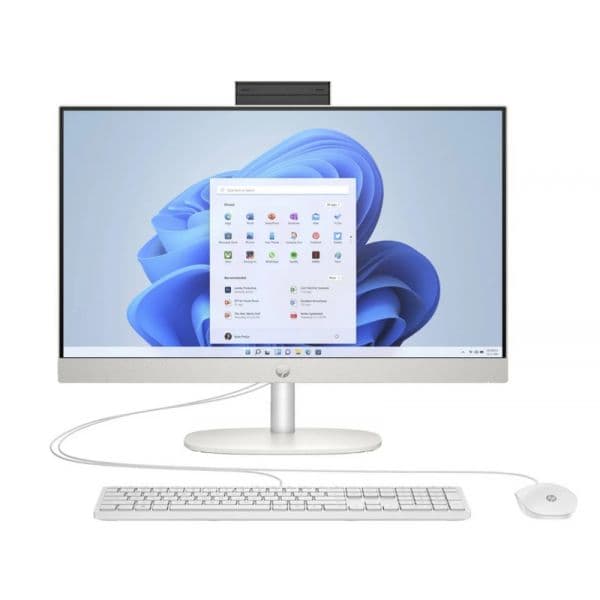 HP All-in-One HP 24-CR1000NP 23.8" FHD Intel Core Ultra 7 155U 16GB 512GB SSD PCIe Intel Iris Xe Graphics Branco W11