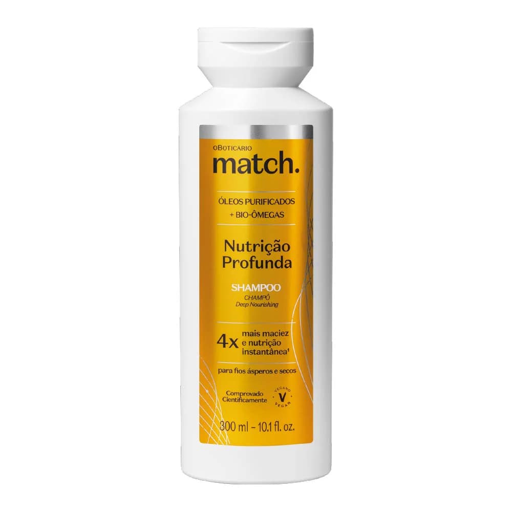 Shampoo Match Nutrição Profunda 300ml O Boticário