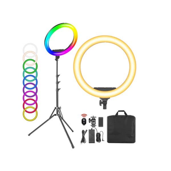 Neewer Ring Light 19"" Neewer Anel Luz 50cm Rgb 3 Suportes 60w