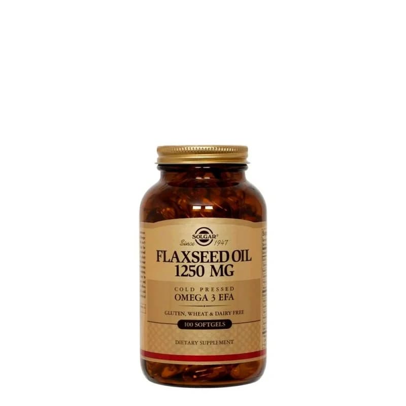 Solgar Óleo de Sementes de Linho 1250 mg 100 Cápsulas