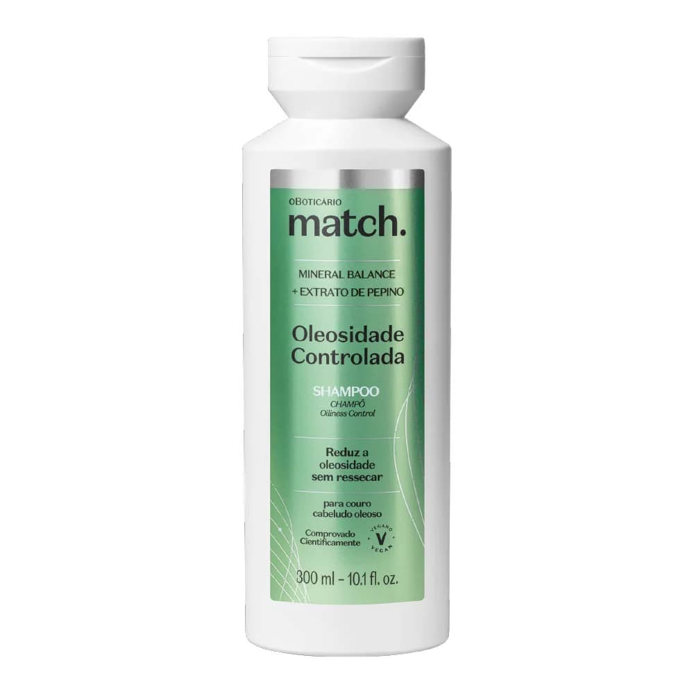 Shampoo Match Oleosidade Controlada 300ml O Boticário