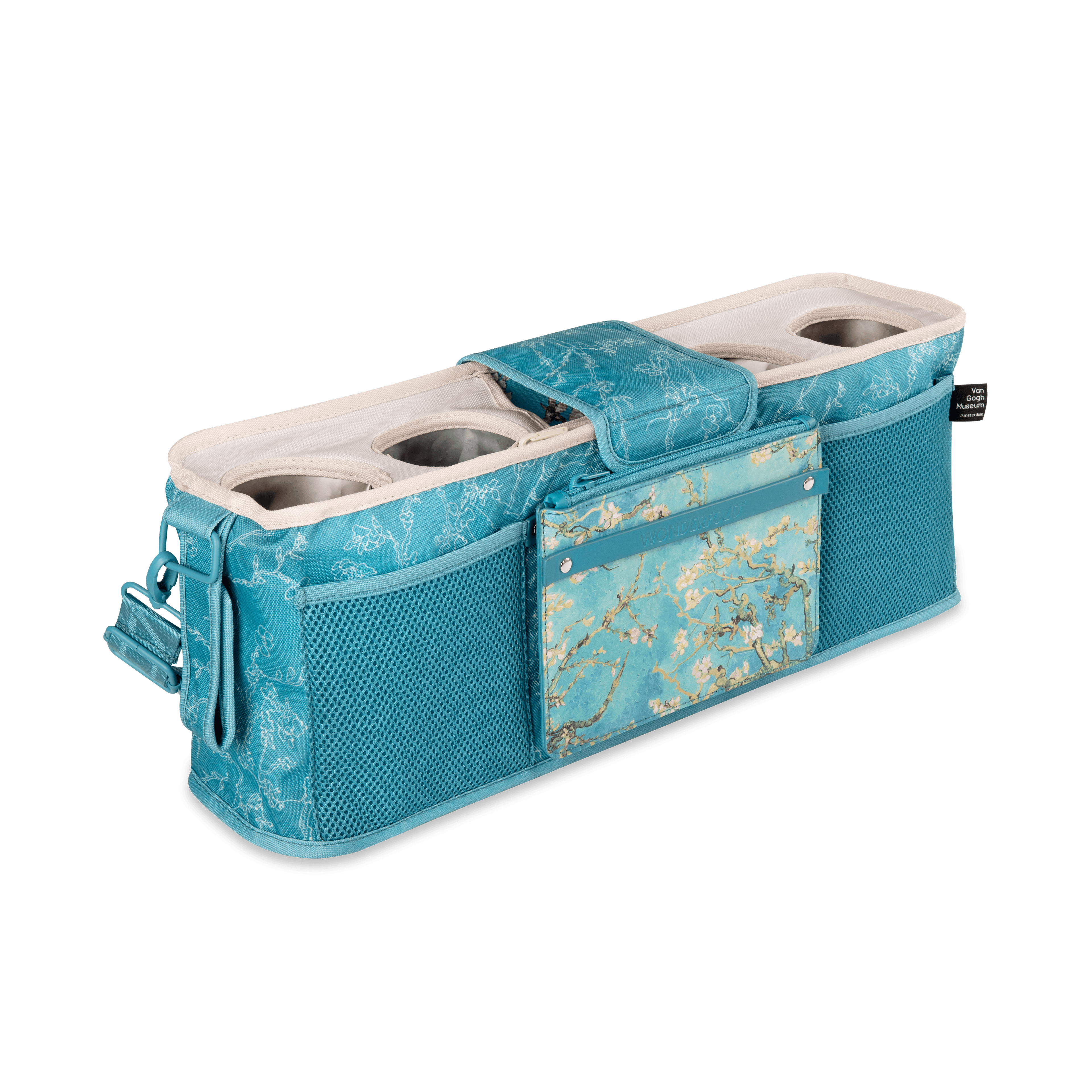 Bolsa com 4 bases para copos - Van Gogh Amendoeiras em Flor