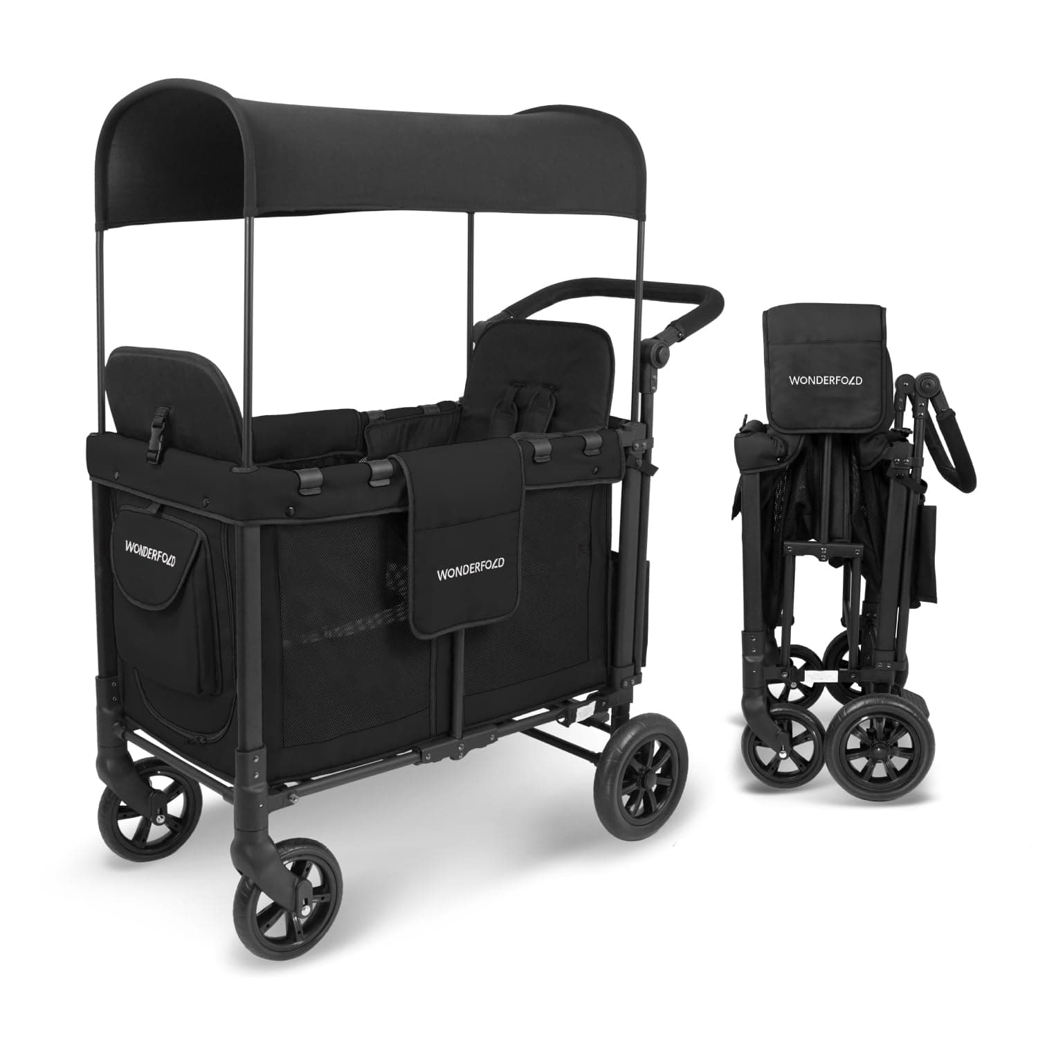 Carrinho de Bebé Duplo Original - Preto