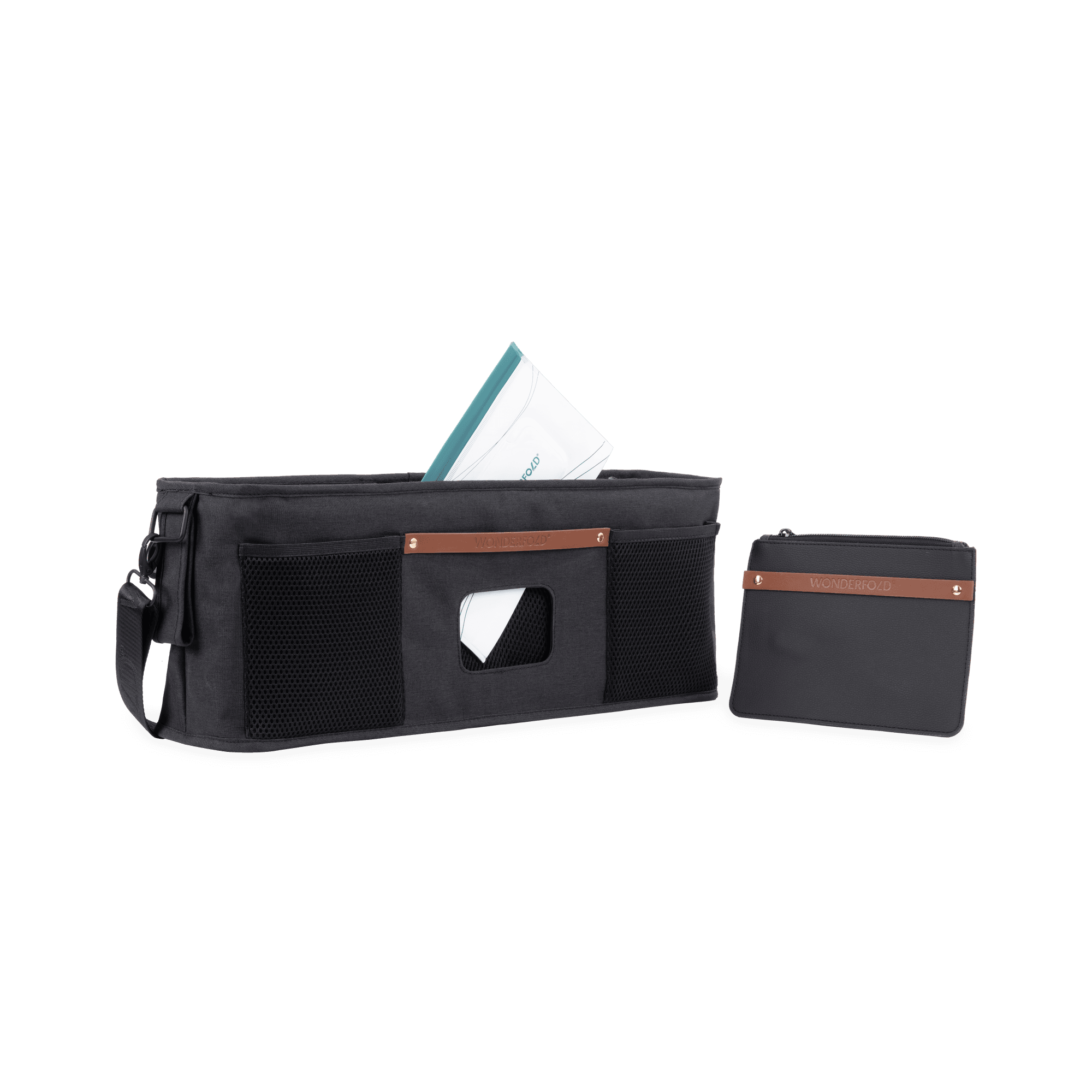 Bolsa com 4 porta-copos térmicos - Preto