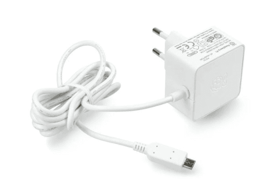 Raspberry Pi Fonte de alimentação 2.5A micro-USB Branca