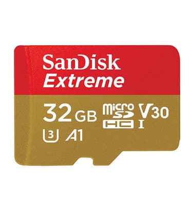 Cartão de Memória SanDisk 32GB MicroSD Extreme A1 V30 U3 UHS-I SDSQXAF-032G-GN6MA