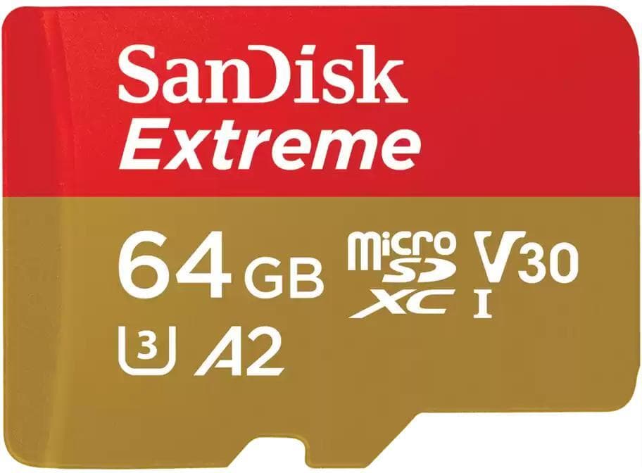 SanDisk 64GB Micro SDXC Extreme U3 V30 A2